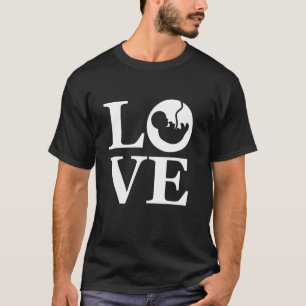 Liebe Baby Silhouette Pro-Life Familie Mitgefühl T-Shirt