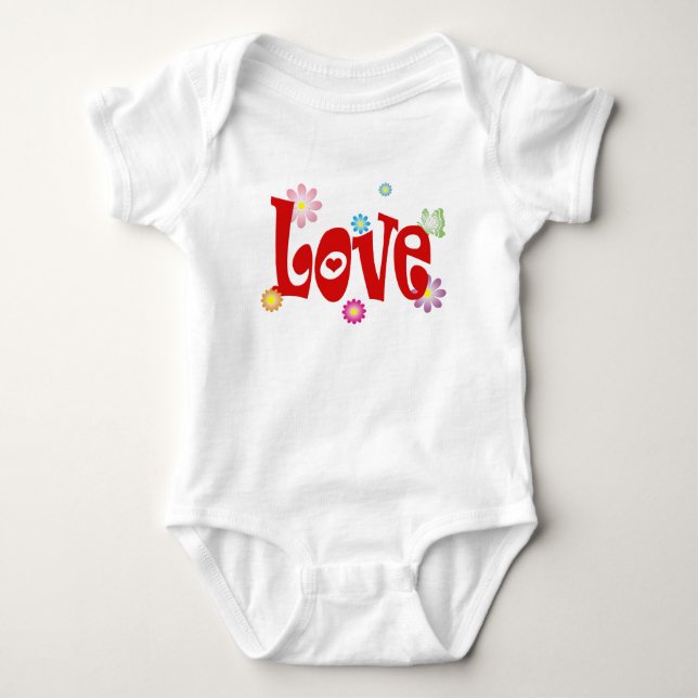 Liebe Baby Strampler (Vorderseite)