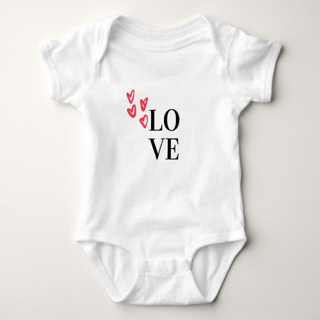 Liebe Baby Strampler (Vorderseite)