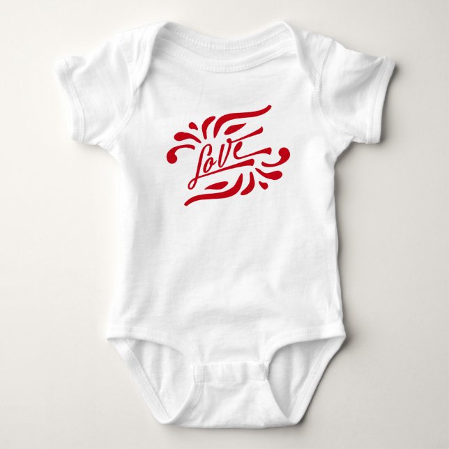 Liebe Baby Strampler (Vorderseite)