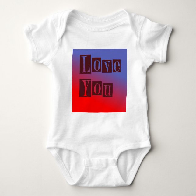 Liebe Baby Strampler (Vorderseite)