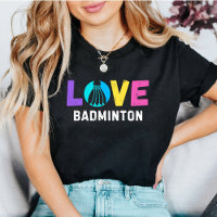 Liebe Badminton | Bold Colorful Shuttlecock Graphi