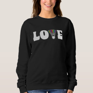 Liebe Badminton Colorful Shuttlecock Sweatshirt