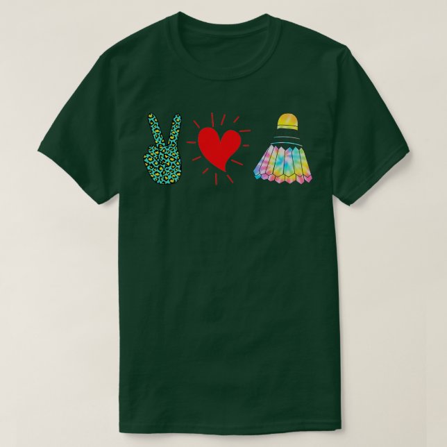 Liebe Badminton Shuttlescock T T-Shirt (Design vorne)