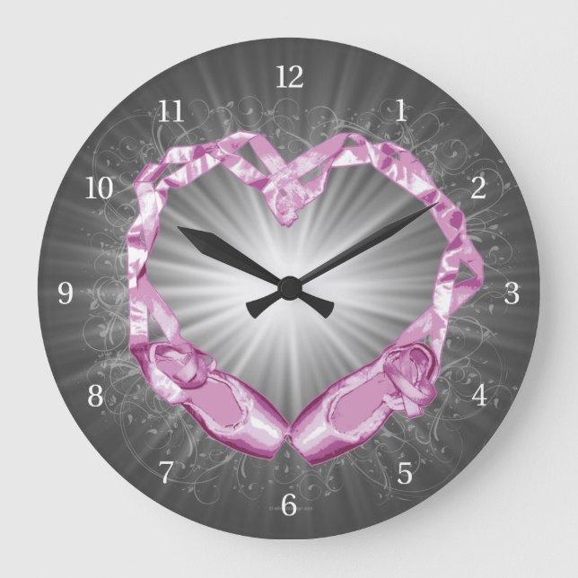 Liebe Ballet Große Wanduhr (Vorderseite)