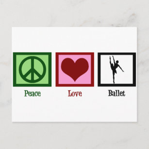 Liebe Ballet Postkarte