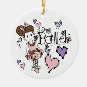 Liebe-Ballett Keramikornament