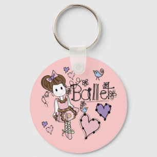 Liebe-Ballett Schlüsselanhänger