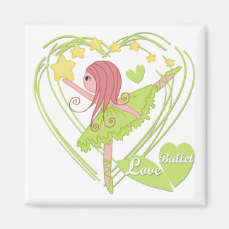 Liebe Ballett Tshirts und Geschenke Magnet