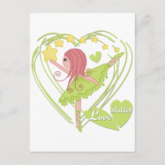 Liebe Ballett Tshirts und Geschenke Postkarte