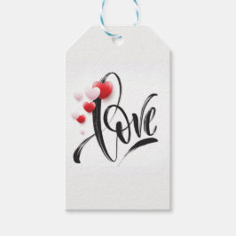 Liebe Balloons Valentine's Day Tall Gift Tag Geschenkanhänger