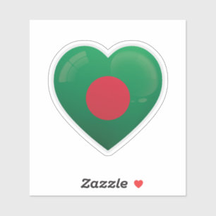 Liebe Bangladesch Aufkleber
