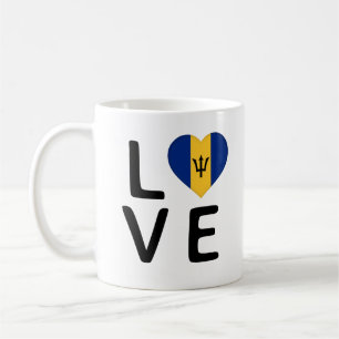 Liebe - Barbados-Flagge Kaffeetasse