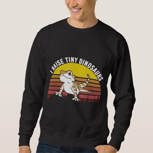 Liebe Bartdragons Lizard Christmas Raise Tiny D Sweatshirt (Vorderseite)