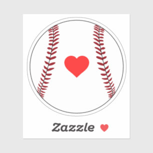 Liebe-Baseball Aufkleber