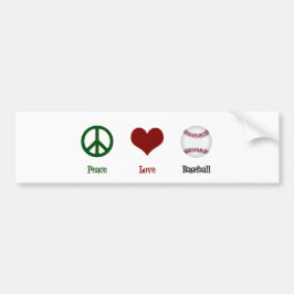 Liebe Baseball Autoaufkleber