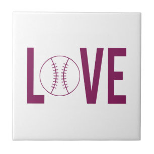 Liebe-Baseball-Fliese Fliese