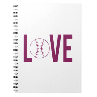 Liebe Baseball Foto Notebook Notizblock