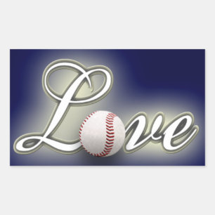Liebe Baseball Foto Sticker