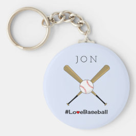 Liebe Baseball hashtag Ihre Initialen Sport Schlüsselanhänger