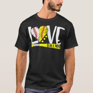 Liebe Baseball Softball Funny für W für Mama T-Shirt
