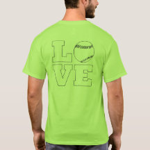 Liebe Baseball / Softball Männer T - Shirt