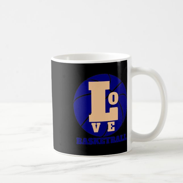 Liebe Basketball 3 Kaffeetasse (Rechts)