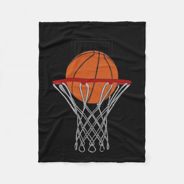 Liebe Basketball 4 Fleecedecke (Vorderseite)