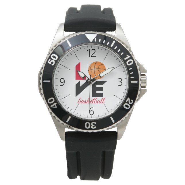Liebe Basketball Armbanduhr (Vorderseite)