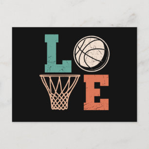 Liebe Basketball   Basketball-Design Postkarte
