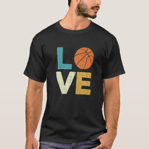 Liebe Basketball Basketball Trainerspitze Ball Sho T-Shirt