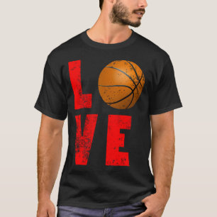 Liebe Basketball Cooles Design Für Sportliebhaber T-Shirt