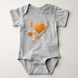 Liebe-Basketball des Baby-I Baby Strampler