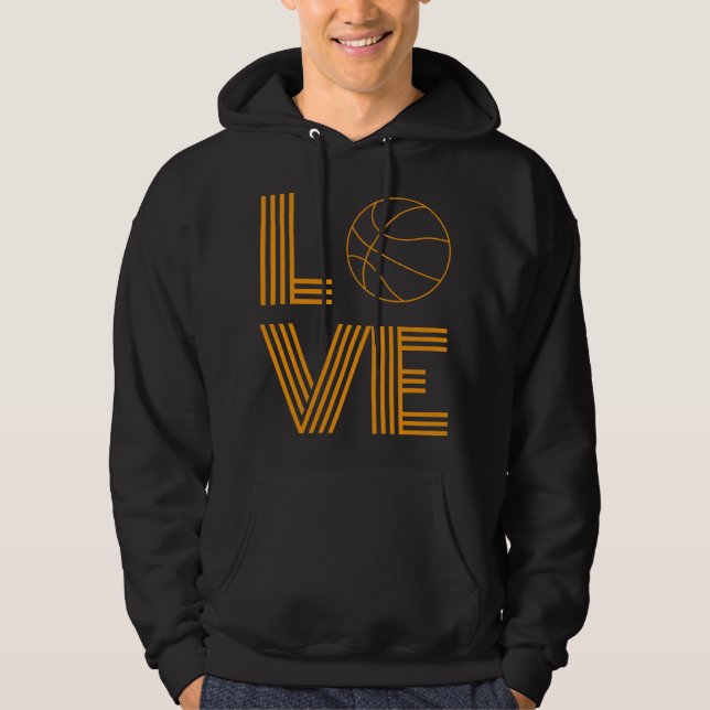 Liebe Basketball-Geschenk Hoodie (Vorderseite)
