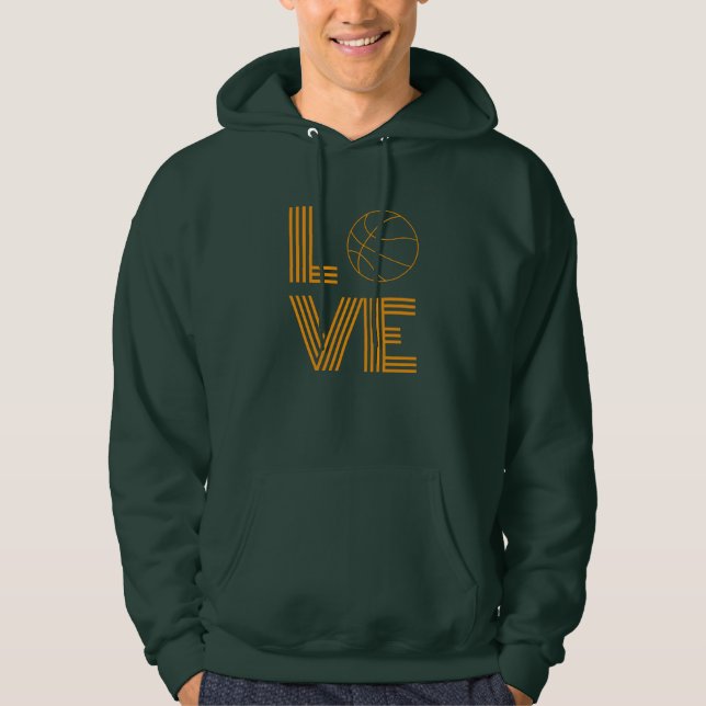 Liebe Basketball-Geschenk Hoodie (Vorderseite)