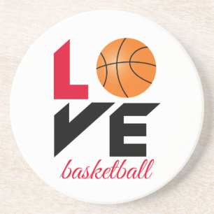 Liebe Basketball Getränkeuntersetzer