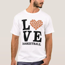 Liebe Basketball - Herz von Ballen