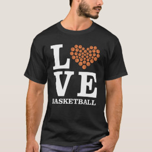 Liebe Basketball - Herz von Ballen T-Shirt