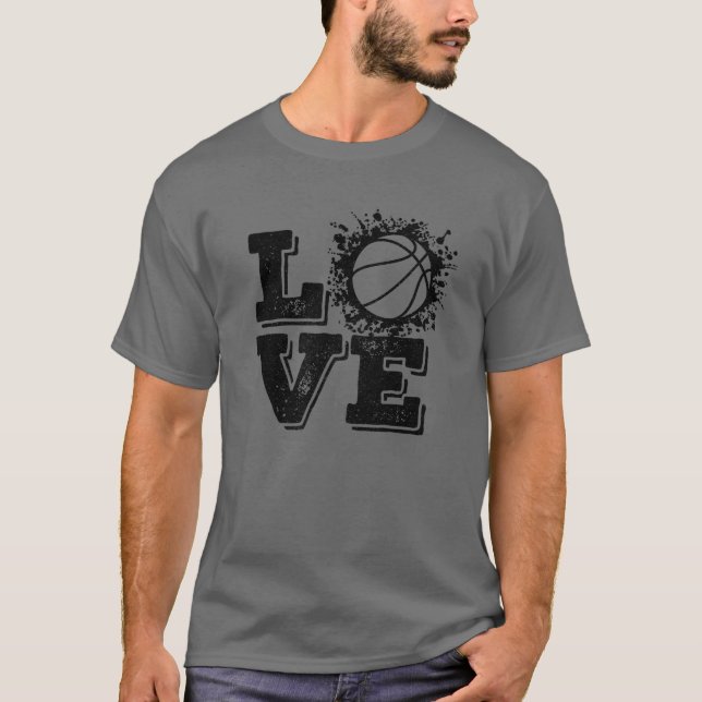 Liebe Basketball - Hopfen T-Shirt (Vorderseite)