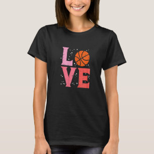 Liebe Basketball Niedlicher Sport Lover Men Frauen T-Shirt
