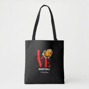 Liebe Basketball Personalisiert Schultertasche