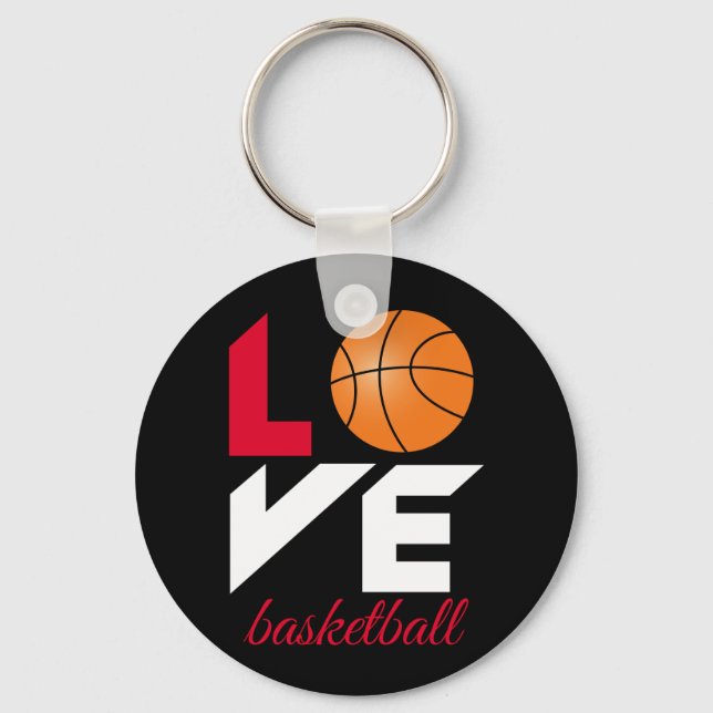 Liebe Basketball Schlüsselanhänger (Vorderseite)