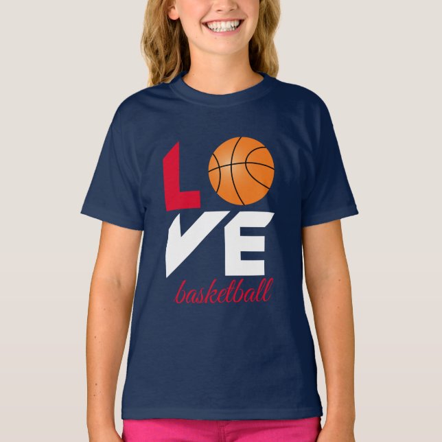 Liebe Basketball T-Shirt (Vorderseite)