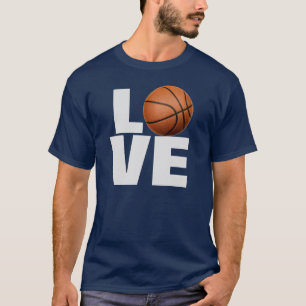 Liebe Basketball T - Shirt - Navy Blue Sport T-Shi