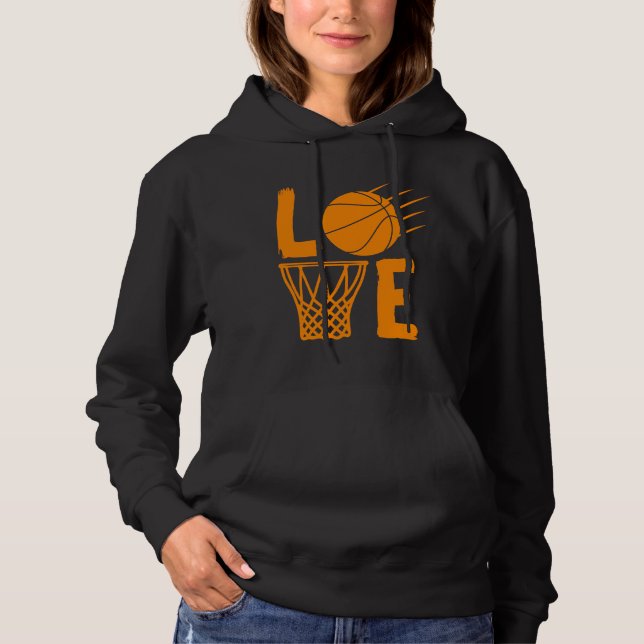 Liebe Basketball Team Fan Hoodie (Vorderseite)