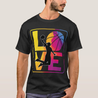 Liebe Basketball Teen Girls Basketball Wasser T-Shirt