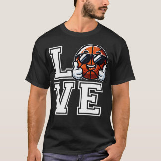 LIEBE Basketball treibt auf T-Shirt
