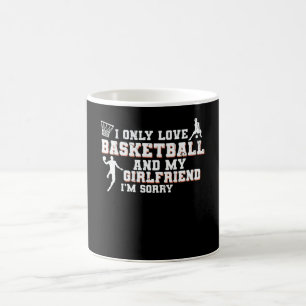 Liebe Basketball und meine Freundin Entwurf Kaffeetasse