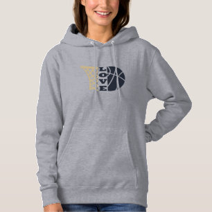Liebe Basketballkorb Hoodie