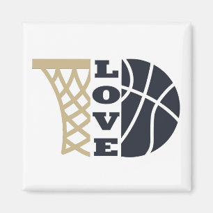 Liebe Basketballkorb Magnet